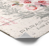 シャビーシック赤面バラリースダウンロードポスター ポスター (角)