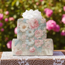 シャビーシック赤面ピンクセージグリーンボホフローラバラ