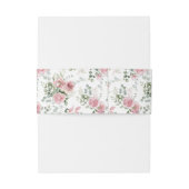 シャビーシック赤面ピンクローズユーカリプスグリーン 招待状ベリーバンド (裏面例)