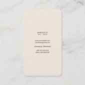 シャビーシック開花フェミニン名刺 名刺 (裏面)