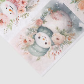 シャビーシック雪だるまコラージュ1デクページ紙 薄葉紙 (詳細)