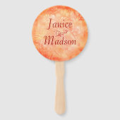 シャビーシック50と素晴らしいバラフローラ ハンドファン (裏面)