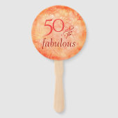 シャビーシック50と素晴らしいバラフローラ ハンドファン (正面)