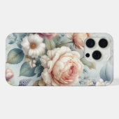 シャビーシック アンティークローズ iPhoneケース (裏面横)