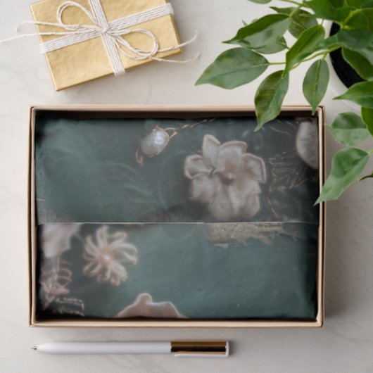 シャビーシック、バタフライ&フローラミックスメディアデザイン 薄葉紙 (ギフト)