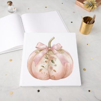 シャビーシック ピンク フラワー カボチャ コケット オートゥムン ゲストブック