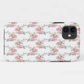 シャビーシック ピンク ローズ フラワー Case-Mate iPhoneケース (裏面(横))