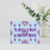 シャビーシック フラワーラブユー おばあちゃん ポストカード (スタンド正面)