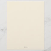 シャビーシック フラワー文具 ペーパー (裏面)