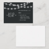 シャビーシックChalkboard RSVPカード エンクロージャーカード (正面/裏面)