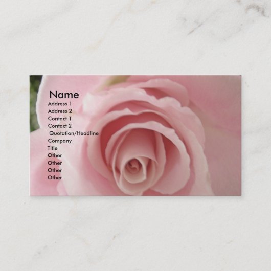 シャビースウィートバラ 名刺 (正面)