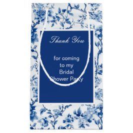 シャビーズリー ブルーバードと花 ブライダルシャワー スモールペーパーバッグ