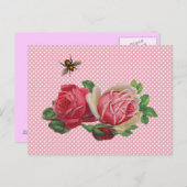 シャビーバラはがき ポストカード (正面/裏面)