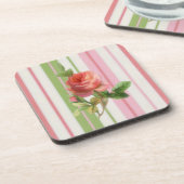 シャビーバラコルクコースター コースター (左側)