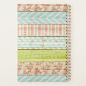 シャビーバラパステルパターンオン素朴ウッドコテージ プランナー手帳 (裏面)