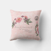 シャビーバラフランスのアドレスパリポストマーク クッション (裏面)