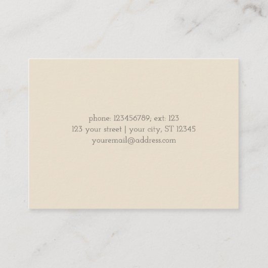 シャビーバラ名刺 名刺 (裏面)