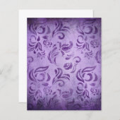 シャビーパープルスクラップブック紙 (正面/裏面)