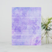 シャビーパープルフローラスクラップブック紙 (スタンド正面)