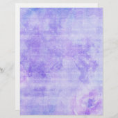 シャビーパープルフローラスクラップブック紙 (正面/裏面)