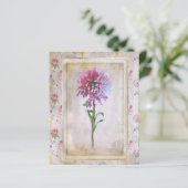 シャビーパープルワイルドフラワースクラップブック紙 (スタンド正面)