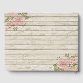 シャビービクトリアンシック結婚フラワーズゲストブック ゲストブック (裏面)