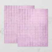 シャビーピンクストライプののスクラップブック紙 (正面/裏面)