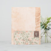 シャビーピーチピンクスクラップブック紙 (スタンド正面)