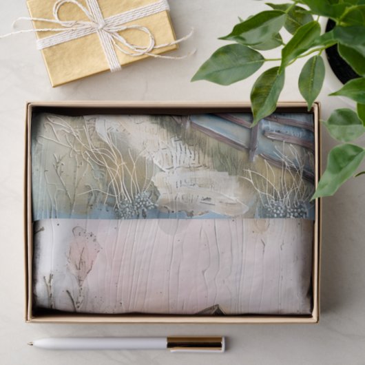 シャビーファームハウスインパステルズデクページティッシュペーパー 薄葉紙 (ギフト)