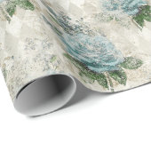 シャビーフローラアクアシリーズデザイン2 ラッピングペーパー (ロールコーナー)