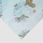 シャビーフローラターコイズシリーズデザイン10 薄葉紙 (詳細)