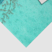 シャビーフローラターコイズシリーズデザイン3 薄葉紙 (詳細)