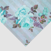 シャビーフローラターコイズシリーズデザイン6 薄葉紙 (詳細)