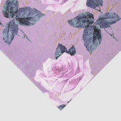 シャビーフローラパープルシリーズデザイン3 薄葉紙 (詳細)