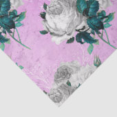 シャビーフローラパープルシリーズデザイン8 薄葉紙 (詳細)