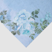 シャビーフローラブルーシリーズデザイン6 薄葉紙 (詳細)