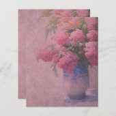 シャビーフローラ&ダマスクレープブック紙 (正面/裏面)