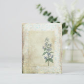 シャビーブルーフローラコラージスクラップブック紙 (スタンド正面)