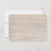 シャビーヴィンテージバラ素朴ウェディングRSVP 出欠カード (裏面)