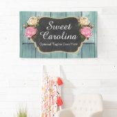 シャビーヴィンテージバラ素朴カントリーシャルボード 横断幕 (インサイチュ)