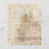 シャビーヴィンテージパターン(の模様が)ある紙 (正面/裏面)