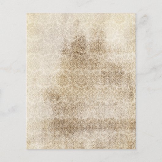 シャビーヴィンテージパターン(の模様が)ある紙 (正面)