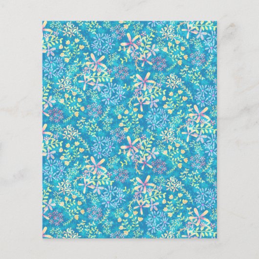 シャビーヴィンテージフローラターキオースのスクラップブック紙 (正面)