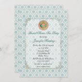 シャビーヴィンテージブライダルシャワーティーパーティの招待状 招待状 (正面/裏面)