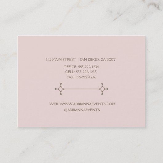 シャビー素朴カントリーシックBurlap赤面フローラ 名刺 (裏面)