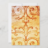 シャビー素朴カントリーマルーン結婚式招待状 招待状 (裏面)