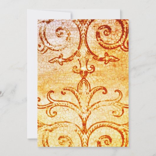 シャビー素朴カントリーマルーン結婚式招待状 招待状 (裏面)