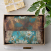 シャビー素朴シックなホワイトデイジーDB4Lデクページ 薄葉紙 (ギフト)