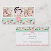 シャビー&シックヴィンテージバラフローラ 名刺 (正面/裏面)