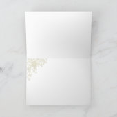 シャビー・シック結婚の写真サンキューカード サンキューカード (内部)